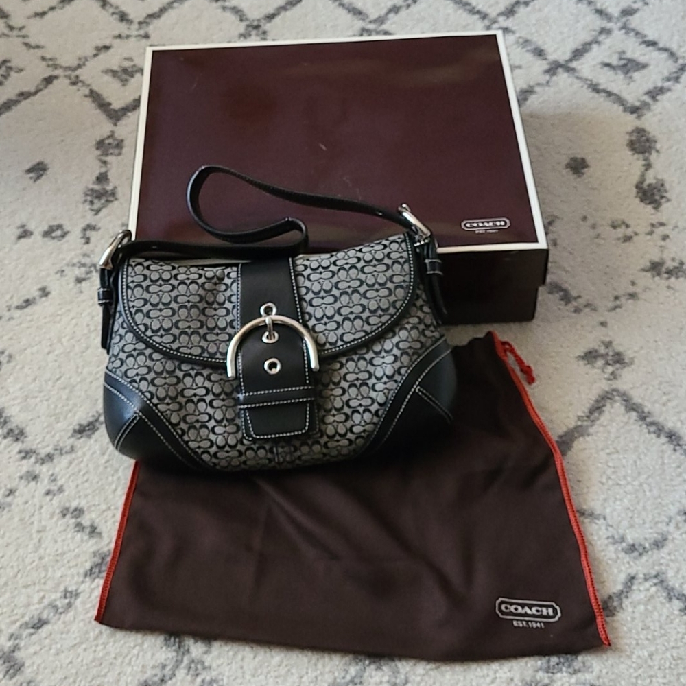 Coach Mini Signature Flap Handbag
